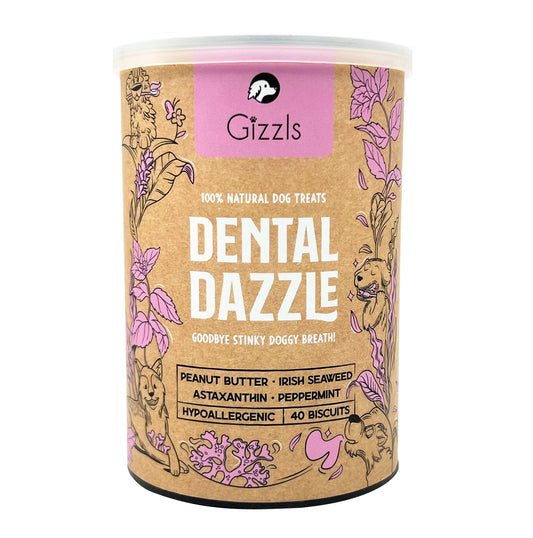 英國GIZZLS 100%天然 DENTAL DAZZLE潔齒保健餅乾