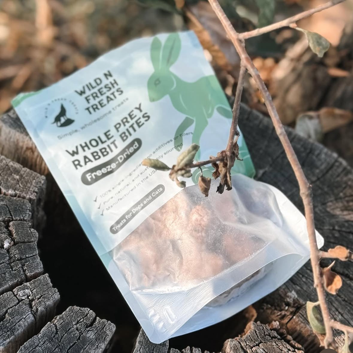 美國Wild n Fresh 凍乾全兔肉塊 (不含腸及胃)3oz (貓狗可食)