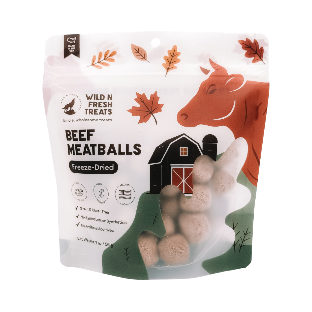 【預購團】美國Wild n Fresh 凍乾牛丸肉 2oz(貓狗可食)