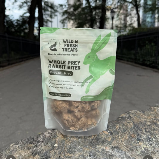 美國Wild n Fresh 凍乾全兔肉塊 （不含腸及胃）3oz (貓狗可食）