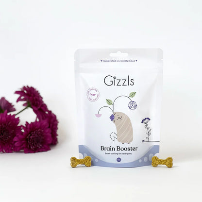 英國Gizzls 100％天然Brain Booster 健腦聰明狗狗零食(100g)