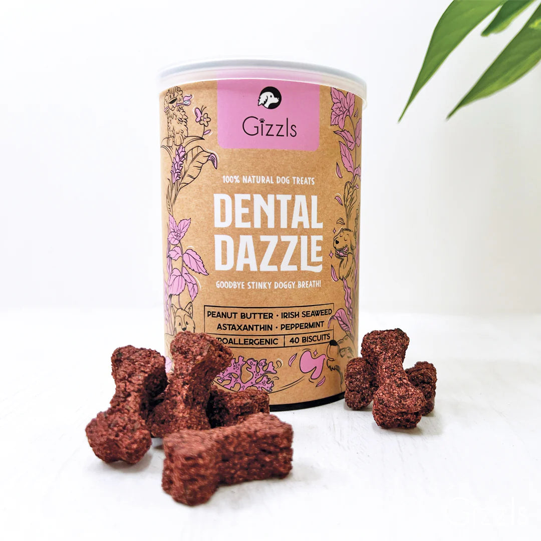 英國GIZZLS 100%天然 DENTAL DAZZLE潔齒保健餅乾