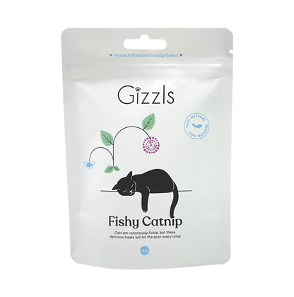 英國Gizzls Fishy Catnip貓貓零食 50g (新鮮魚肉+貓薄荷)