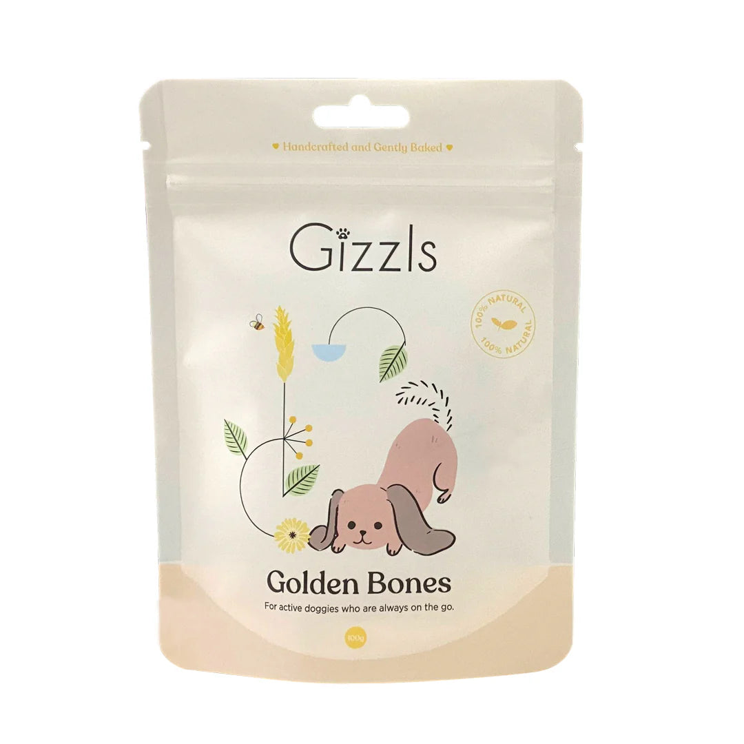英國Gizzls 100％天然Golden Bone關節健康狗狗零食(100g)