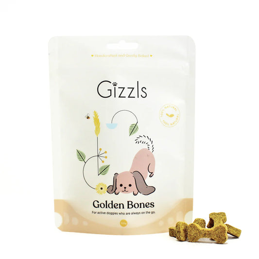 英國Gizzls 100％天然Golden Bone關節健康狗狗零食(100g)