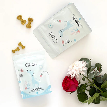 英國Gizzls 100％天然Happy Gut腸胃益生元狗狗零食(100g)