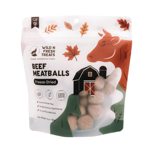 【預購團】美國Wild n Fresh 凍乾牛丸肉 2oz（貓狗可食）