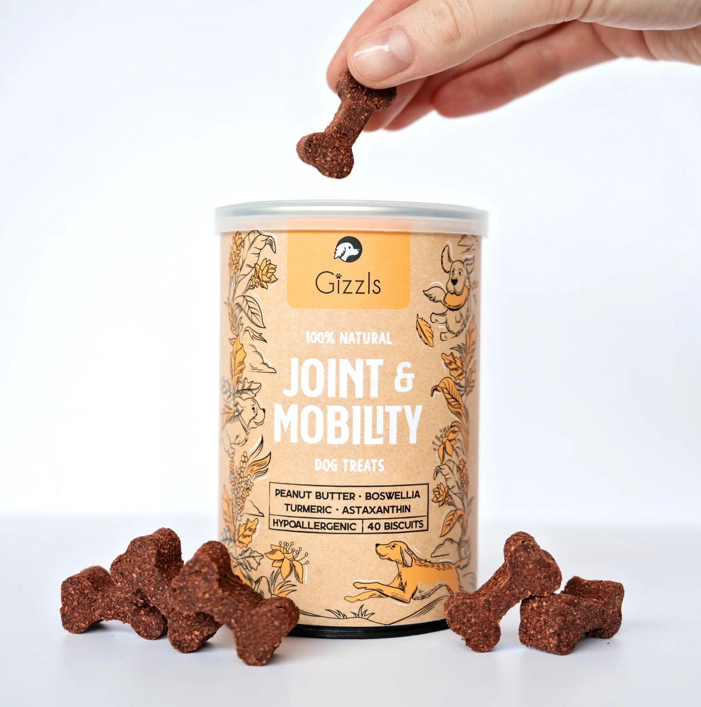 英國Gizzls 100％天然JOINT & MOBILITY關節保健餅乾(40粒)