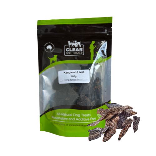 澳洲Clear Dog Treats脫水袋鼠肝塊 100g